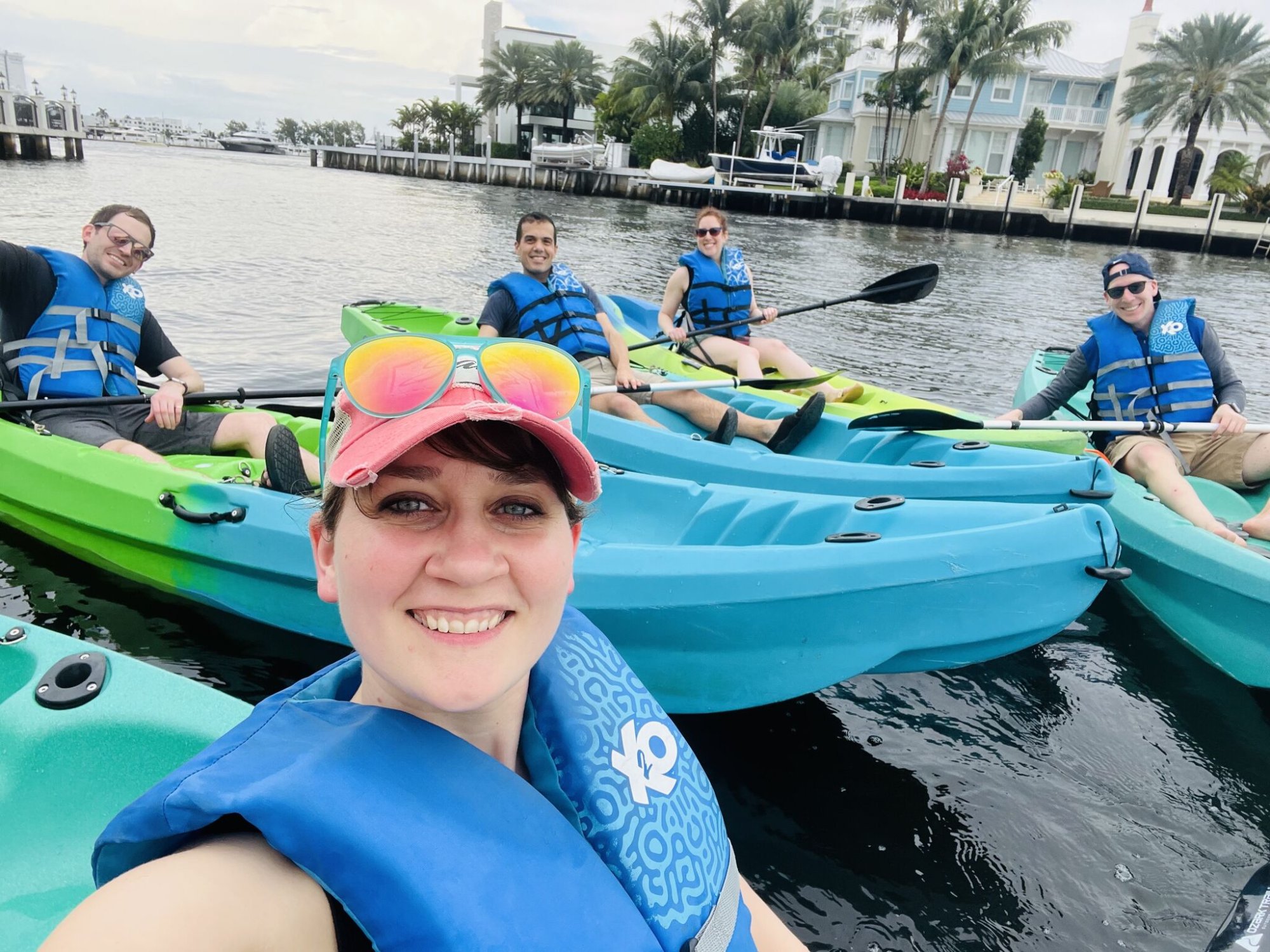 Team building kayaking