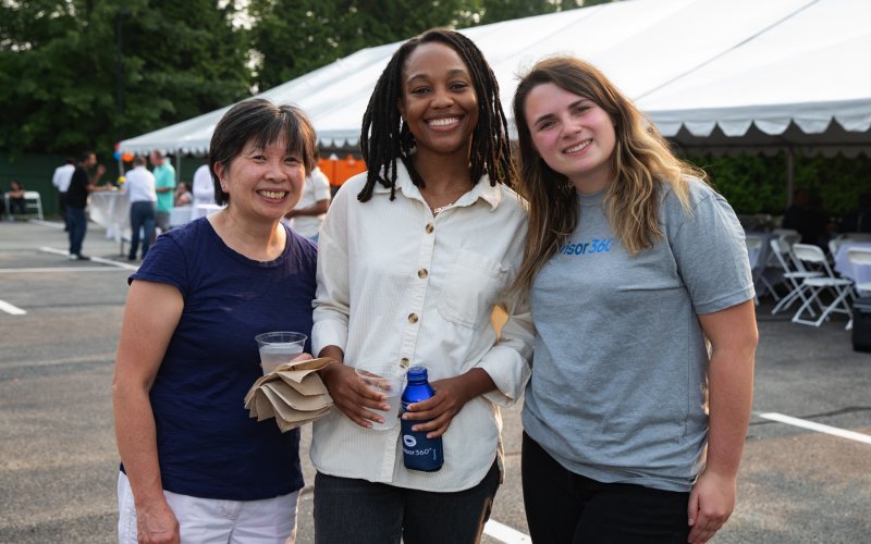 Employees enjoying the summer outing